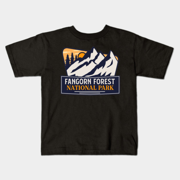 Fangorn Forest National Park Kids T-Shirt by sani's Store 4