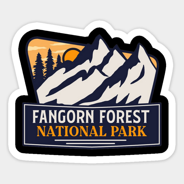 Fangorn Forest National Park Sticker by sani's Store 4