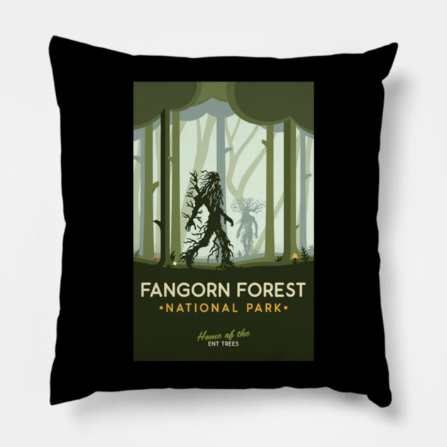 Fangorn Forest National Park Pillow by sani's Store 4