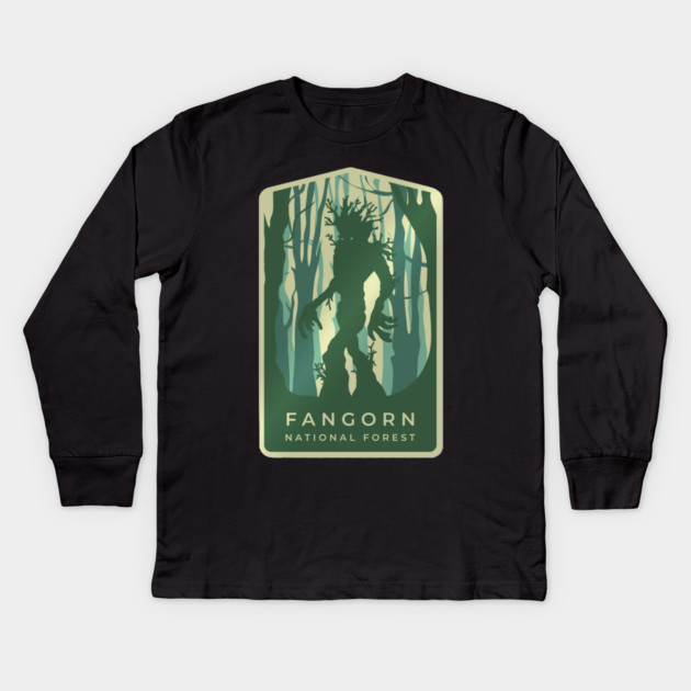 Fangorn Forest National Park Kids Long Sleeve T-Shirt by sani's Store 4