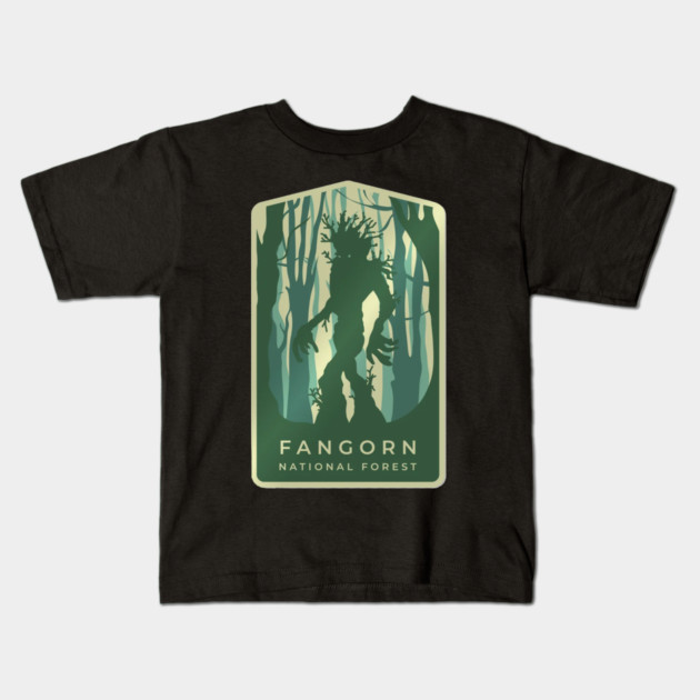 Fangorn Forest National Park Kids T-Shirt by sani's Store 4