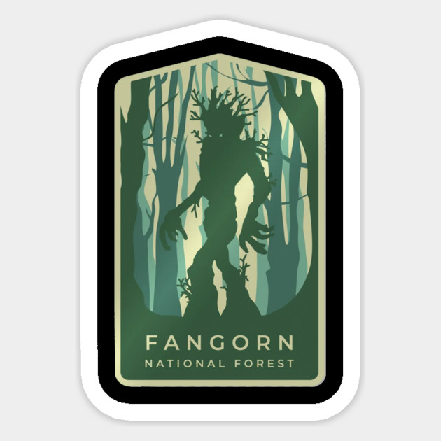 Fangorn Forest National Park Sticker by sani's Store 4
