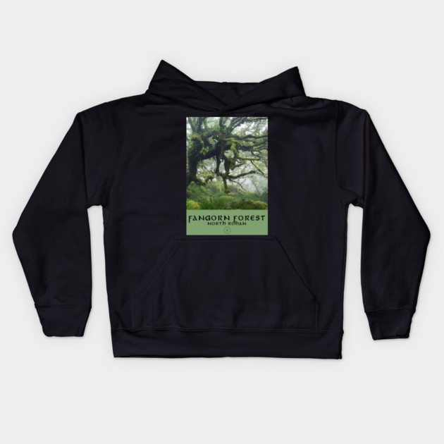 Fangorn Forest National Park Kids Hoodie by sani's Store 4