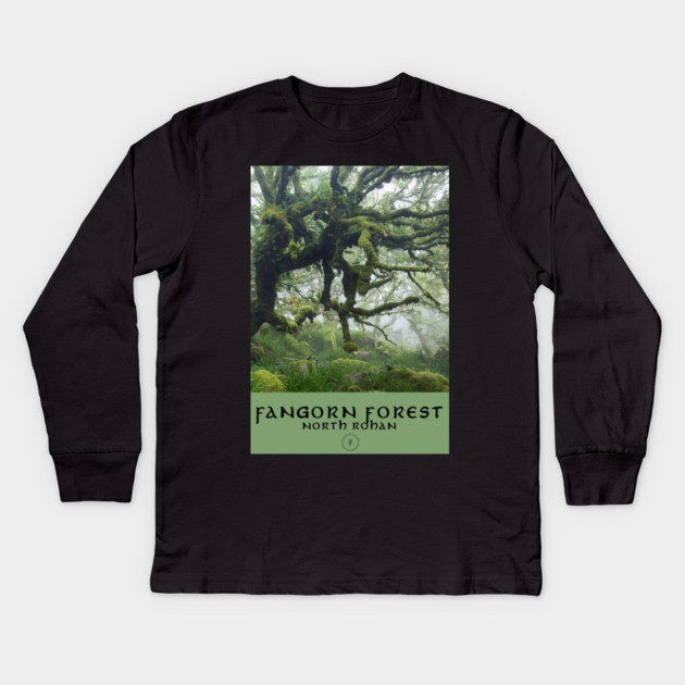 Fangorn Forest National Park Kids Long Sleeve T-Shirt by sani's Store 4