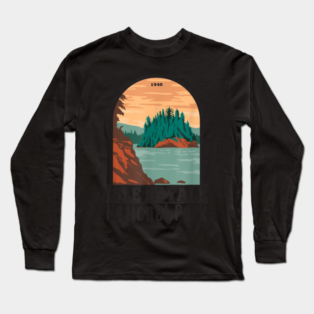 national park isle royale Long Sleeve T-Shirt by sani's Store 4
