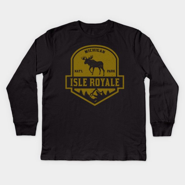 national park isle royale Kids Long Sleeve T-Shirt by sani's Store 4