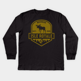 national park isle royale Kids Long Sleeve T-Shirt