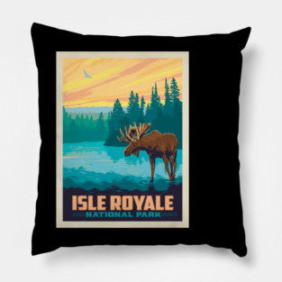 national park isle royale Pillow