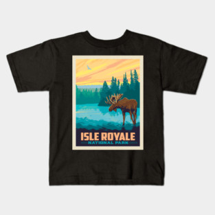national park isle royale Kids T-Shirt