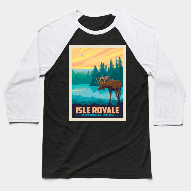 national park isle royale Baseball T-Shirt by sani's Store 4