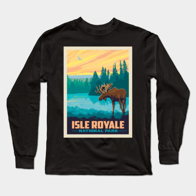 national park isle royale Long Sleeve T-Shirt by sani's Store 4