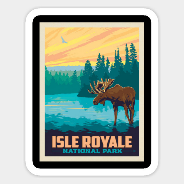 national park isle royale Sticker by sani's Store 4