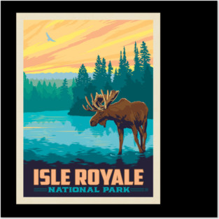 national park isle royale Posters and Art