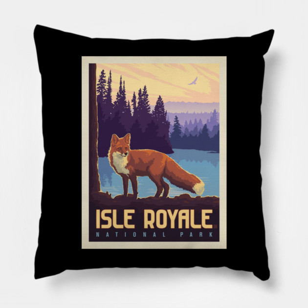national park isle royale Pillow by sani's Store 4