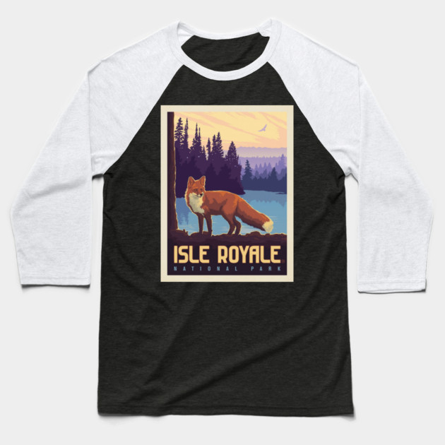 national park isle royale Baseball T-Shirt by sani's Store 4