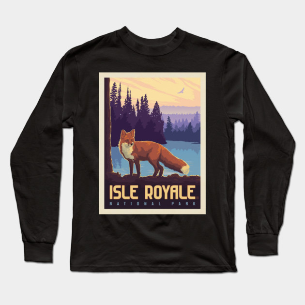 national park isle royale Long Sleeve T-Shirt by sani's Store 4