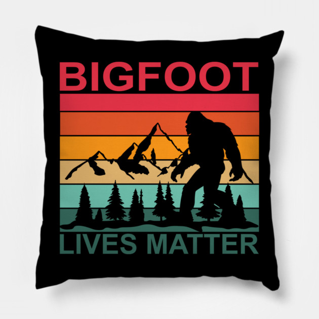 Bigfoot Lives Matter Pillow by sani's Store 4