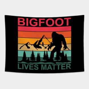 Bigfoot Lives Matter Tapestry
