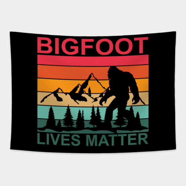 Bigfoot Lives Matter Tapestry by sani's Store 4