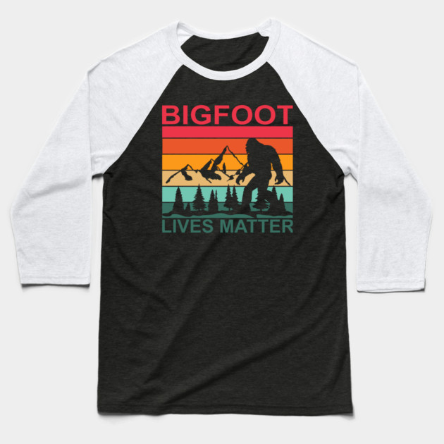 Bigfoot Lives Matter Baseball T-Shirt by sani's Store 4