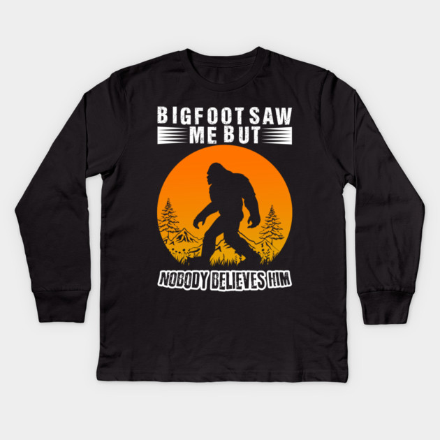 Bigfoot Lives Matter Kids Long Sleeve T-Shirt by sani's Store 4