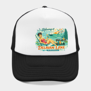 Relaxing at Delavan Lake,Wisconsin Hat