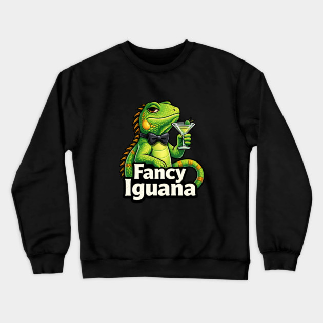 Fancy Iguana Crewneck Sweatshirt by CrazyGirl
