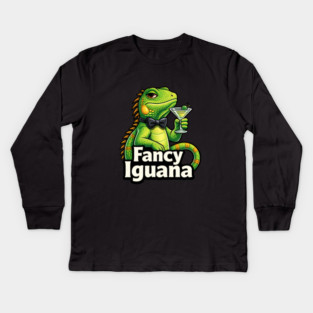 Fancy Iguana Kids Long Sleeve T-Shirt