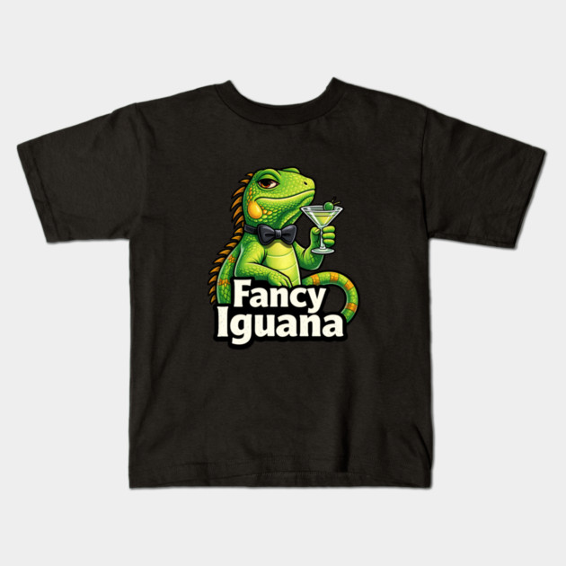 Fancy Iguana Kids T-Shirt by CrazyGirl