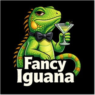 Fancy Iguana Posters and Art