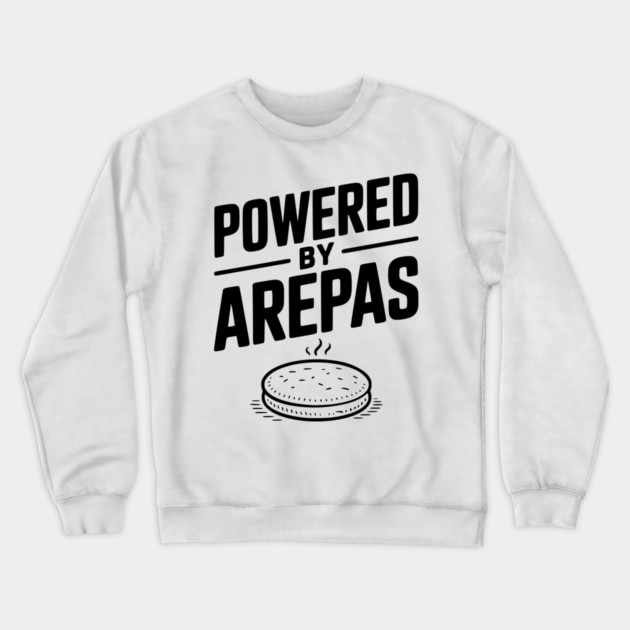 Powered by Arepas Crewneck Sweatshirt by Frank Ring