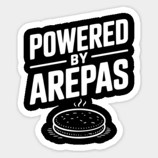 Powered by Arepas Sticker