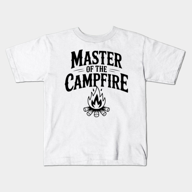 Master of the Campfire Kids T-Shirt by Frank Ring