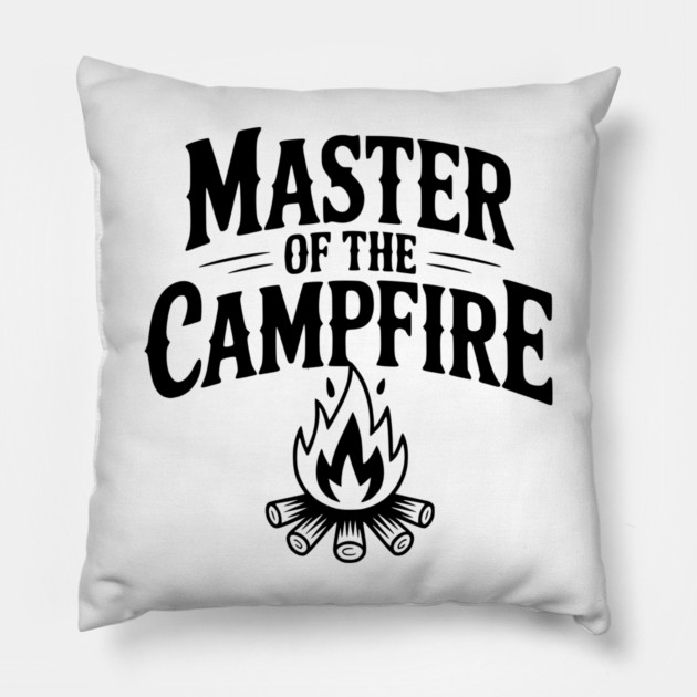 Master of the Campfire Pillow by Frank Ring