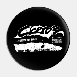Cicero's Basement Bar Pin