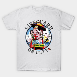 Lifeguard on duty vintage comic tee T-Shirt