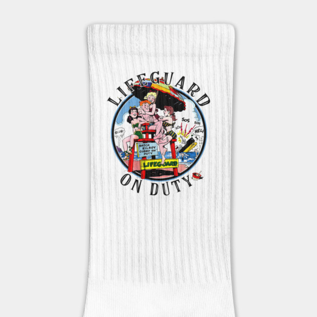 Lifeguard on duty vintage comic tee by Joaddo