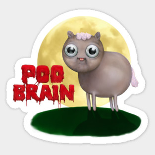 that horse is whack with poo brain! (Adventure Time fan art) Sticker