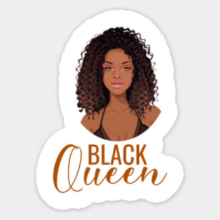 Black Queen, Black Woman, African American Woman Sticker