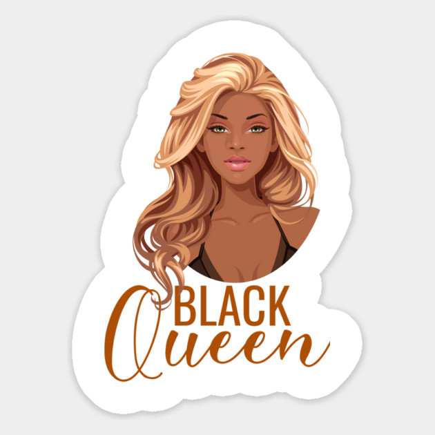 Black Queen, Black Woman, African American Woman, Blonde Magnet by UrbanLifeApparel