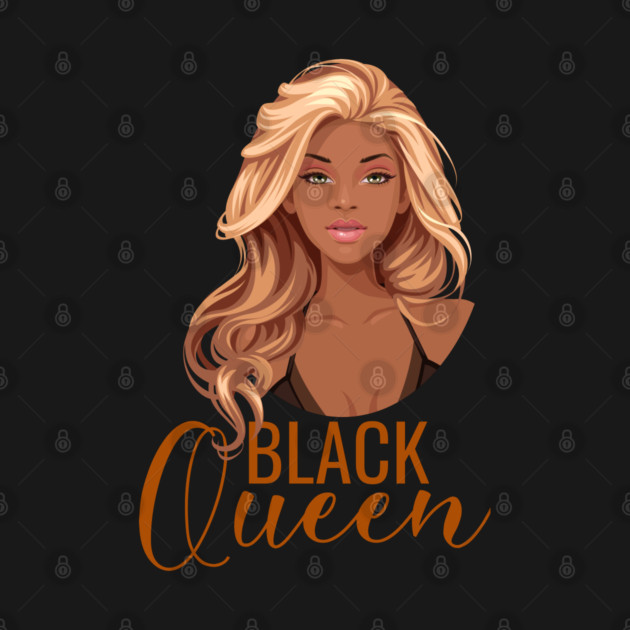 Black Queen, Black Woman, African American Woman, Blonde by UrbanLifeApparel