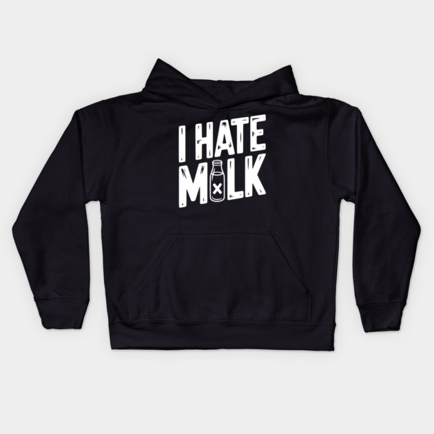 I Hate Milk Kids Hoodie by Frank Ring