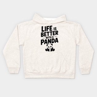 Life is Better with a Panda Kids Hoodie