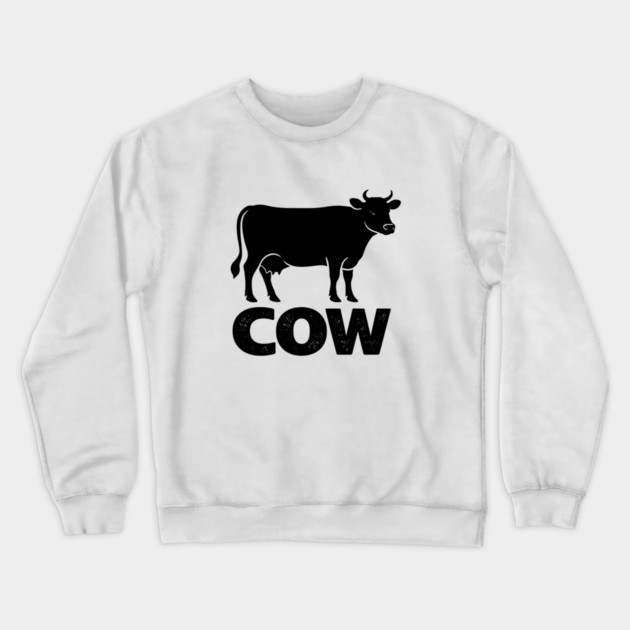 Cow Crewneck Sweatshirt by CrazyGirl