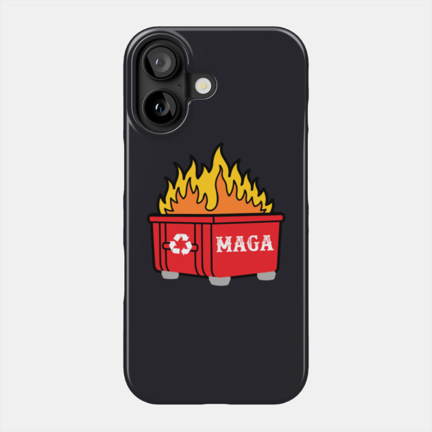 MAGA — History's Biggest Dumpster Fire Phone Case by Charles's Store 8