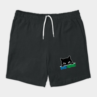 Stay Home! Black Cat Shorts