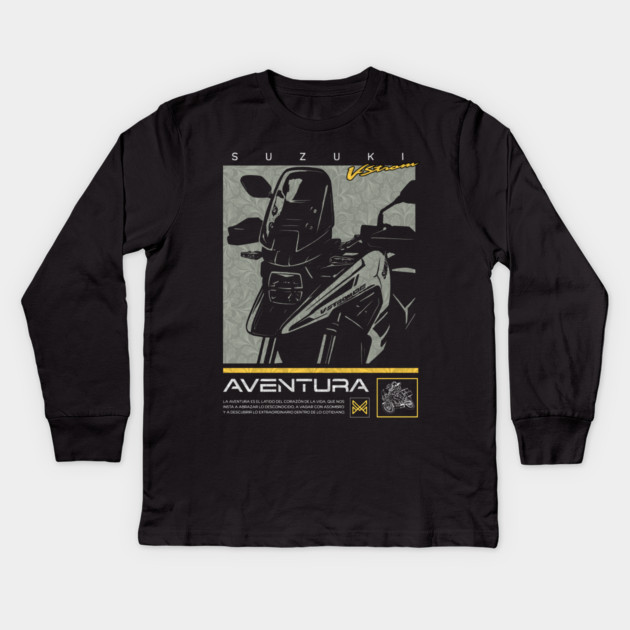 Suzuki v-strom Kids Long Sleeve T-Shirt by monsalveautos