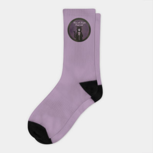 PURR-PLE BRAIN Socks