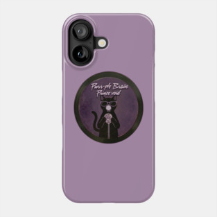PURR-PLE BRAIN Phone Case