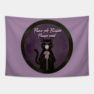 PURR-PLE BRAIN Tapestry